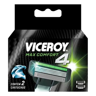 Carga Para Aparelho De Barbear Viceroy Max Confort 4 Lâminas Com 2 Unidades