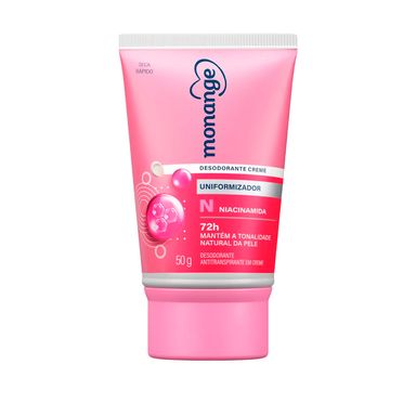 Desodorante Antitranspirante Creme Monange Uniformizador Feminino 72h 50g