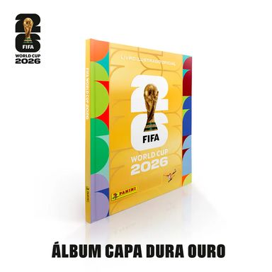 Álbum Copa Do Mundo 2026 Panini Capa Dura Dourada Edição De Luxo