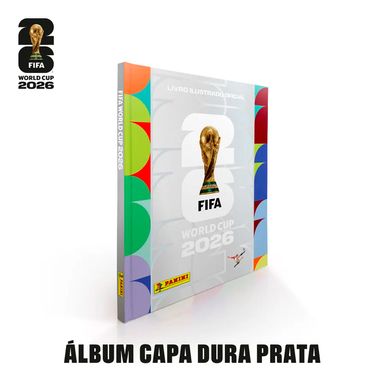 Álbum Copa Do Mundo 2026 Panini Capa Dura Prata Edição De Luxo