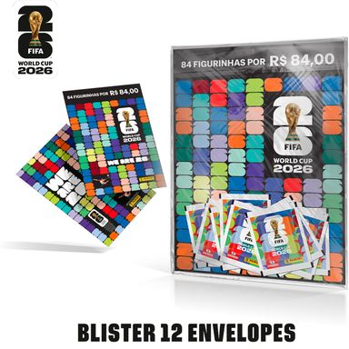 Copa Do Mundo 2026 - Kit Com 12 Envelopes (84 Figurinhas)