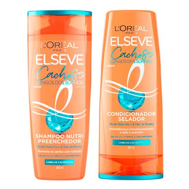 Kit Elseve Cachos Longos dos Sonhos Shampoo 400ml + Condicionador 400ml