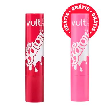 Kit Vult e Baton Glosses Labais Rosa 2g + Frutas Vermelhas 2g