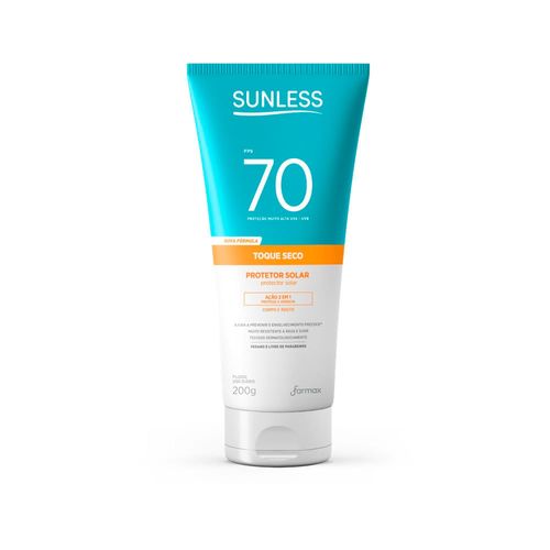 Protetor Solar Sunless Toque Seco FPS70 200g