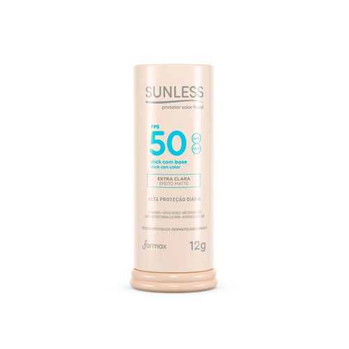 Protetor Solar Facial Sunless Stick Com  Base Extra Clara 12g