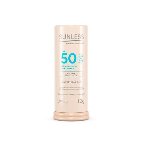 Protetor Solar Facial Sunless Stick Com Base Bronze 12g