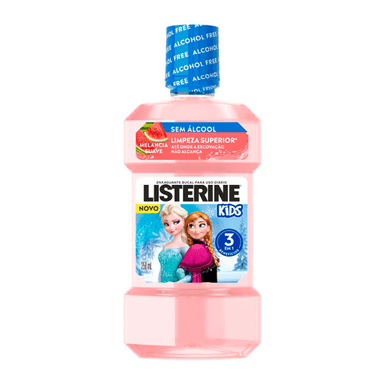 Enxaguante Bucal Listerine Kids Frozen Melancia Suave 3 em 1 250ml