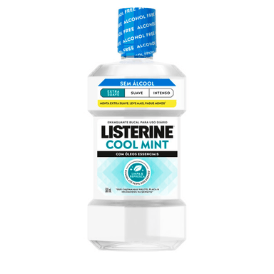 Enxaguante Bucal Listerine Extra Suave Sem Álcool Cool Mint Menta 500ml