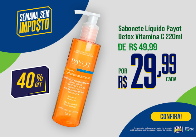 Sabonete Liquido Payot Vitamina  C 220ml 