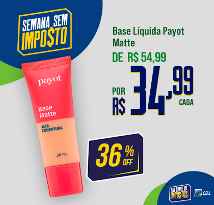 Base Liquida Matte Alta Cobertura Payot 