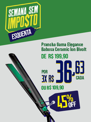 Prancha Gama Elegance Babosa