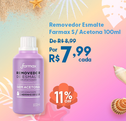 Removedor De Esmalte Farmax
