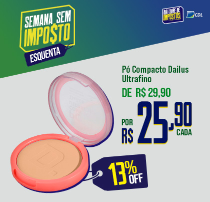 Pó Compacto Ultrafino Dailus 