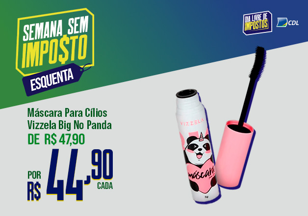 Máscara para Cílios Vizzela Big No Panda