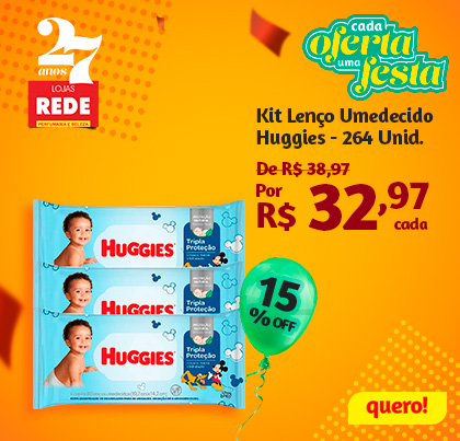 Toalhas Umedecidas Huggies