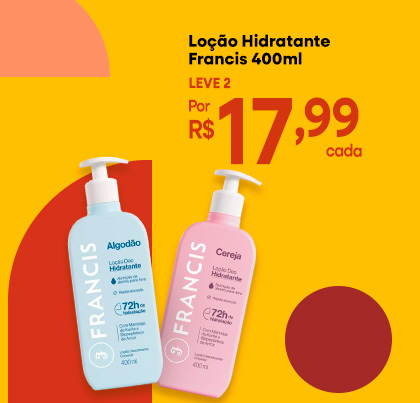 loção hidratante francis 400ml