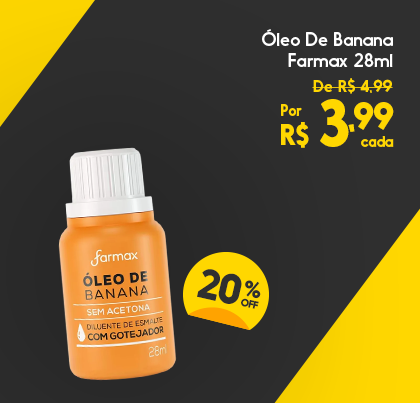 Óleo De Banana Farmax 28ml