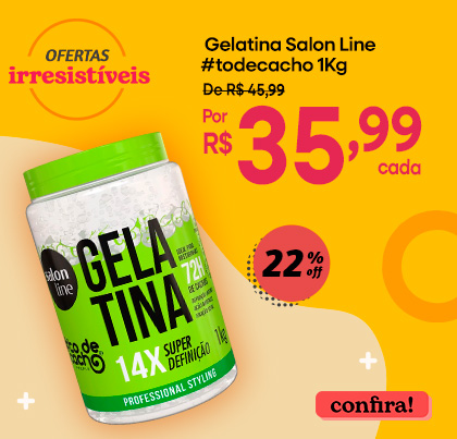 [F1-Salon Line] Ofertas Irresistíveis Gelatina Salon Line #to de cacho 1Kg 35,99[05-25]