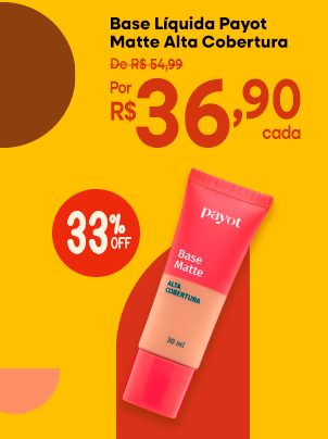 Base Líquida Payot Matte Alta Cobertura
