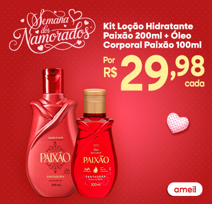 Kit Loção Hidratante Paixão + Oleo Corporal 