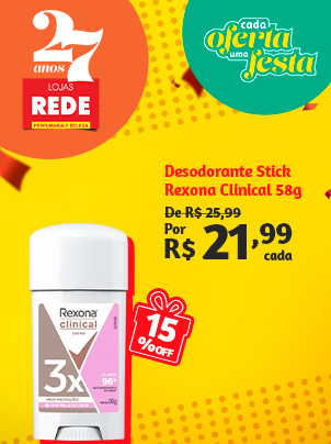 Desodorante Stick Rexona Clinical