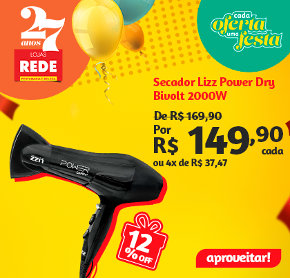 Secador Lizz Power Dry Bivolt 2000W