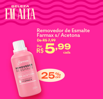 Removedor de esmalte Farmax