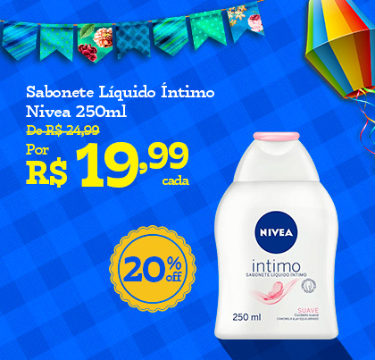 Sabonete Líquido Íntimo Nivea Suave 250ml