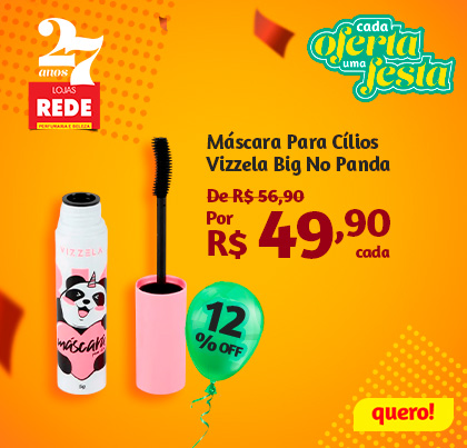 Máscara para cílios Vizzela Panda