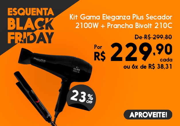 Kit Gama Eleganza secador + Prancha 