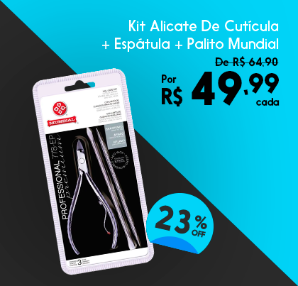 Kit Alicate + espatula + palito Mundial