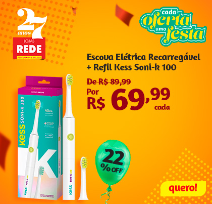 Escova Dental Elétrica Kess