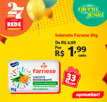 sabonete barra farnese 85g