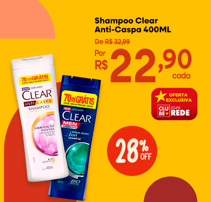 SHAMPOO CLEAR 400ML 22,90