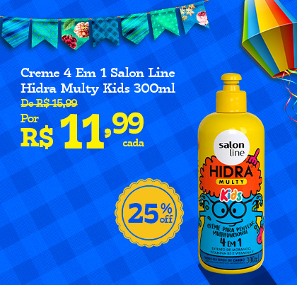 Creme Multifuncional 4 Em 1 Salon Line Hidra