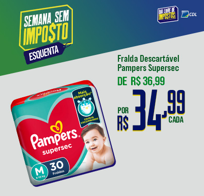 Fralda Descartável Pampers