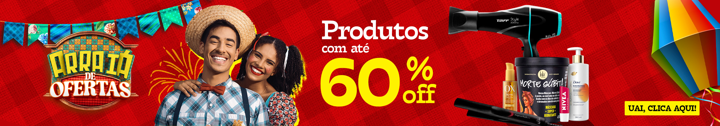 ARRAIA ATÉ 60%OFF