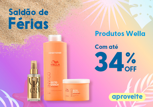 Wella até 34%