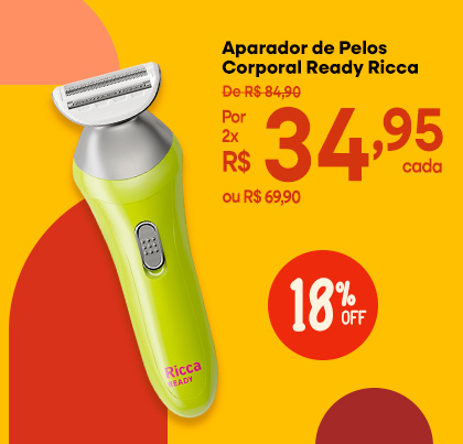 Aparador de Pelos Corporal Ready Ricca 