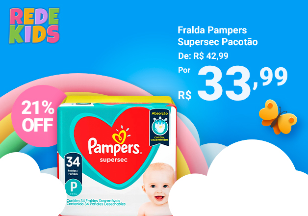 Fralda Pampers Supersec Pacotão
