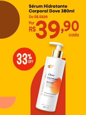 loção hidratante dove serum corporal 380ml