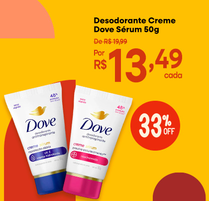 desodorante creme dove sérum 50g