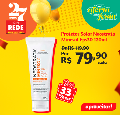 Protetor Solar Neostrata Minesol FPS30 120ml