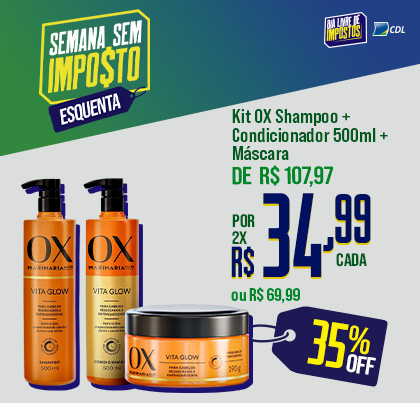 Kit Ox Shampoo + Cond.+Máscara