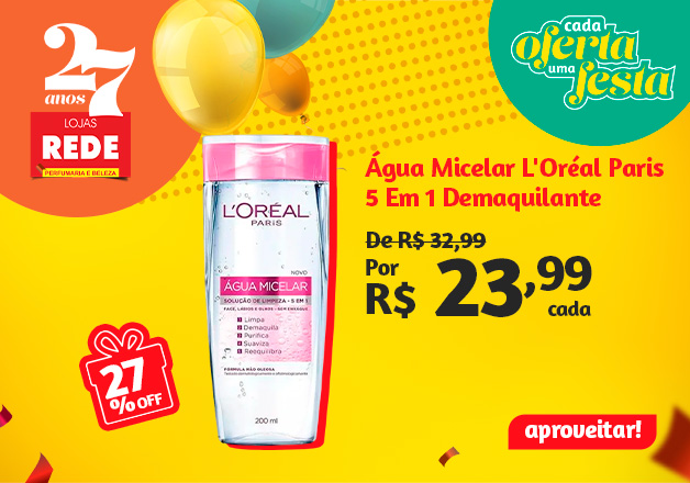 Água Micelar L'Oreal 5 em 1