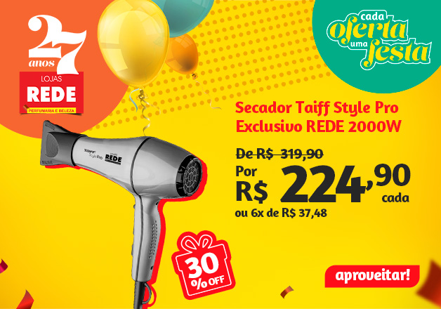 Secador Taiff PRO by REDE