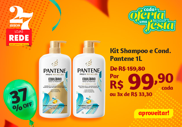 Kit Pantene 1L Shampoo e Cond.