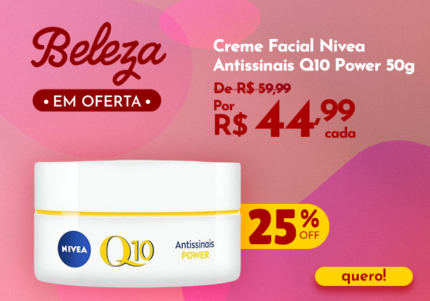 Creme facial Nivea Q10