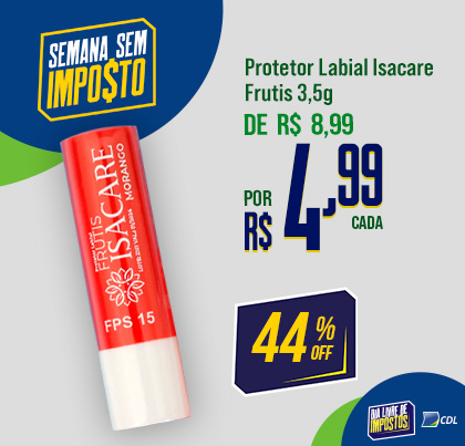Hidratante Labial Isacare Fructis
