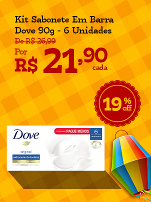 Kit Sabonete Em Barra Dove 90g - 6 Unidades